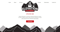 Desktop Screenshot of elevationfabrication.com